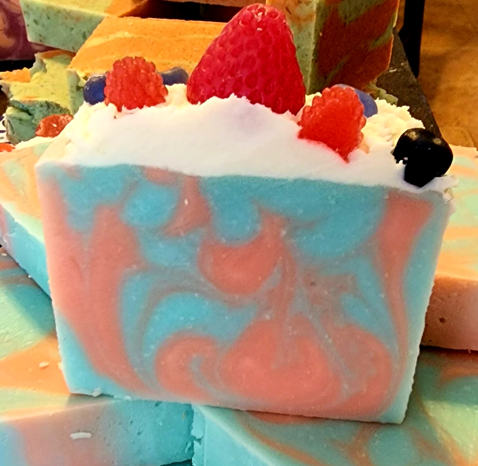 Berry Bramble Berry Top Scented Premium Bar Soap 4 Oz Little Dragon Soaps